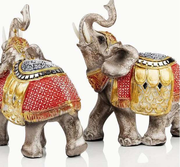 Elephant Twin Statues