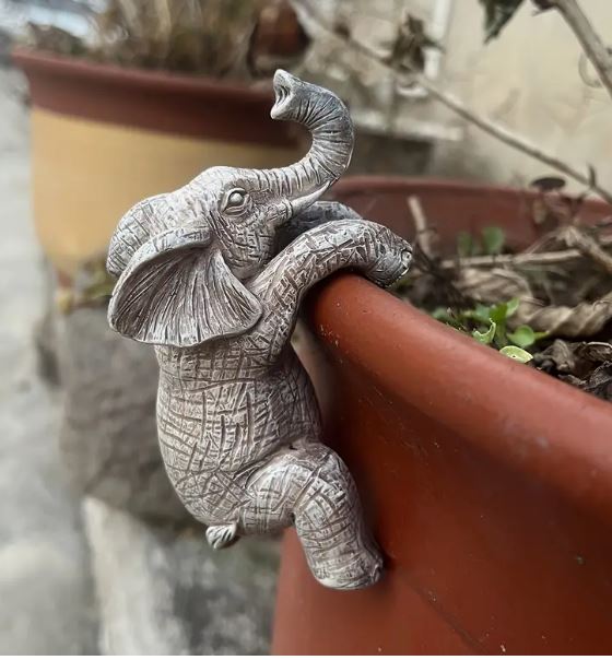 Adorable Elephant Planter Climber