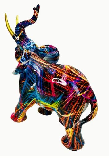 Electric Majesty: The Neon Elephant That Sparks Conversation