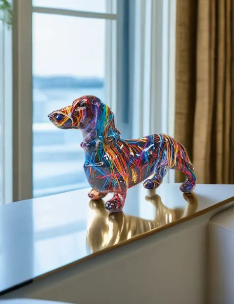 Meet the Colorful Wiener Dog Statues Showcasing Their Quirkiness