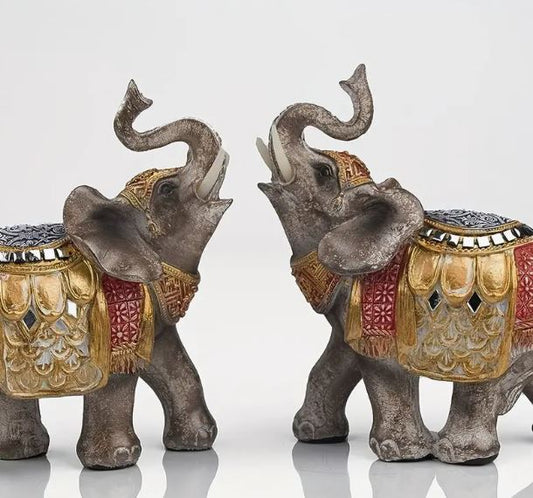 Elephant Twin Statues