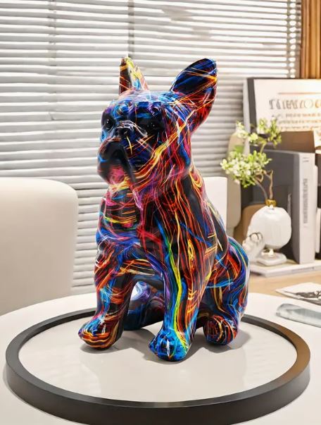 The Extraordinary Neon Dream Bulldog Statue that's Raising Eyebrows