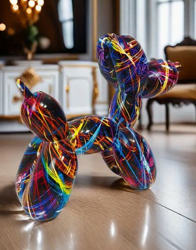 Rainbow Pop Pup – The Fun Balloon Dog Statue That Never Deflates!